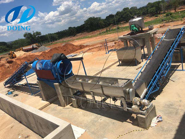 木薯怎么快速清洗去皮,木薯清洗去皮機全程演示清洗去皮的詳細過程